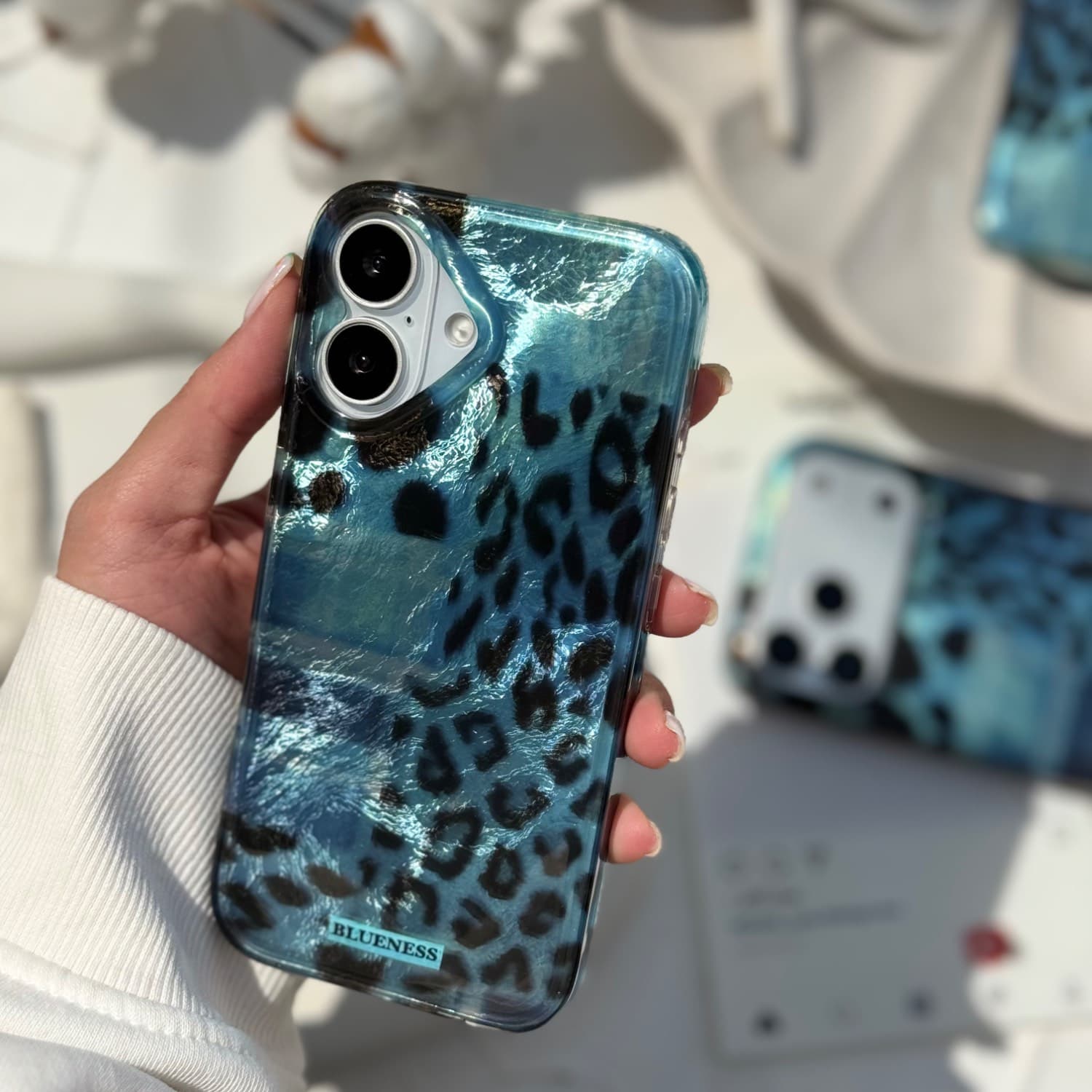 پلنگي آبي فيروزه اي IMD Leo Blue Teal