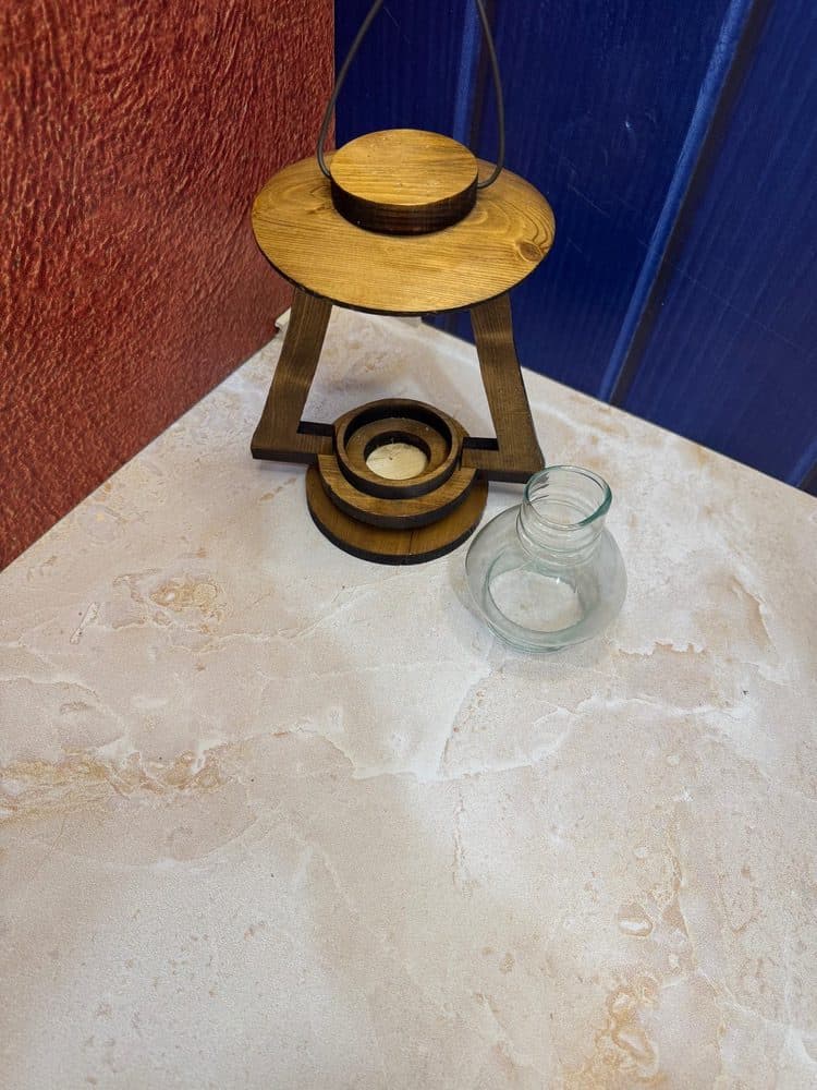 فانوس چوبی دکوراتیو مخصوص شمع وارمر — تصویر ۲