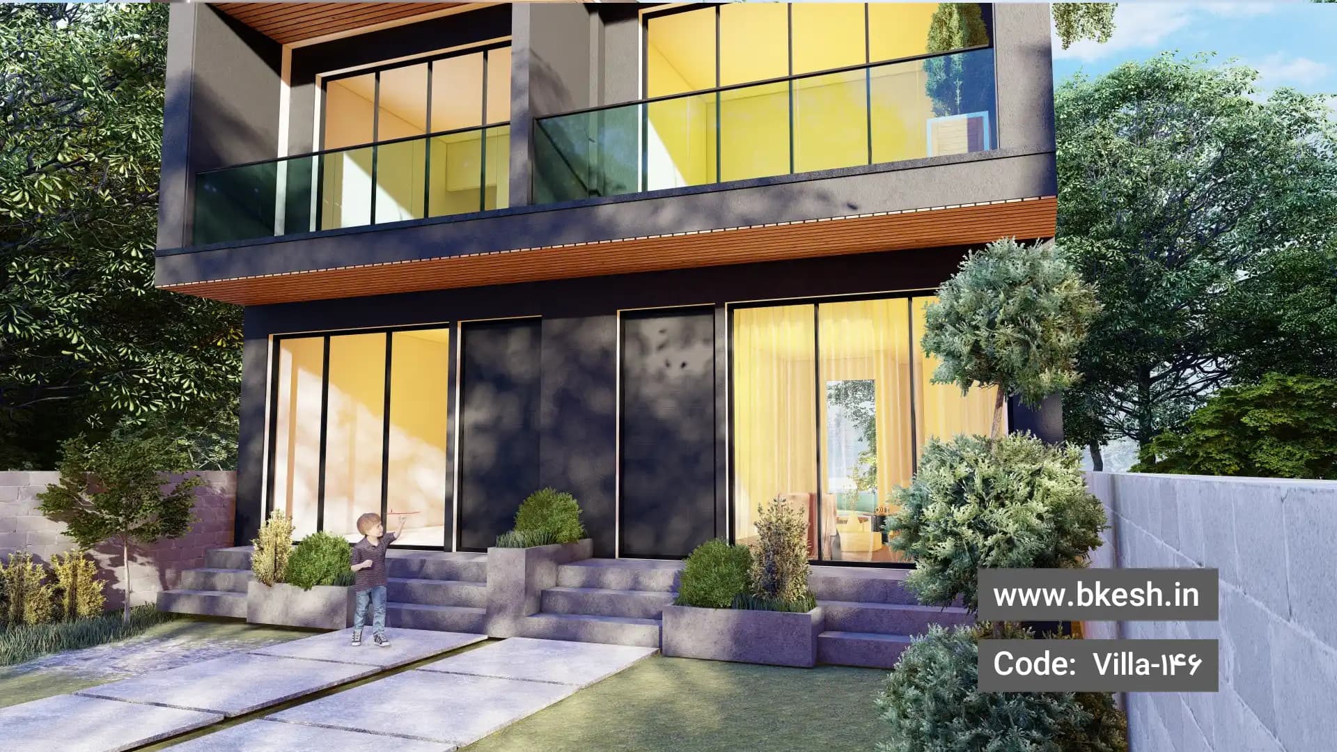 نقشه خانه دوبلکس【دو واحده】villa-146 — تصویر ۲
