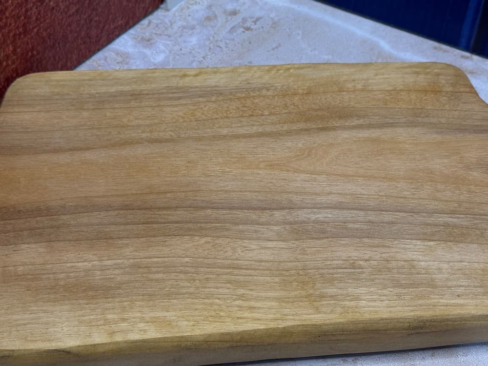 تخته گوشت و سرو چوبی دسته‌دار کلاسیک (چوب راش) — تصویر ۲
