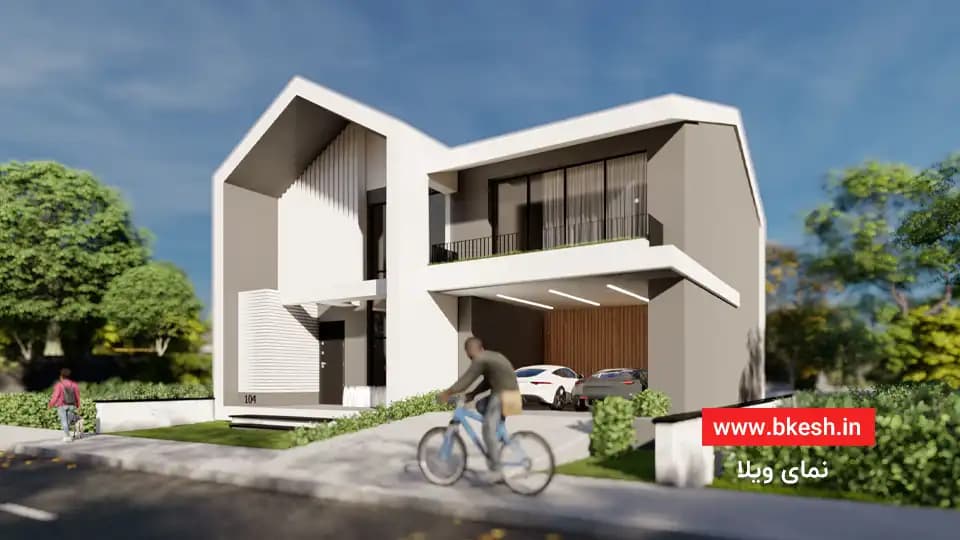 نقشه ویلا دوبلکس【سه خوابه】villa-104 — تصویر ۲