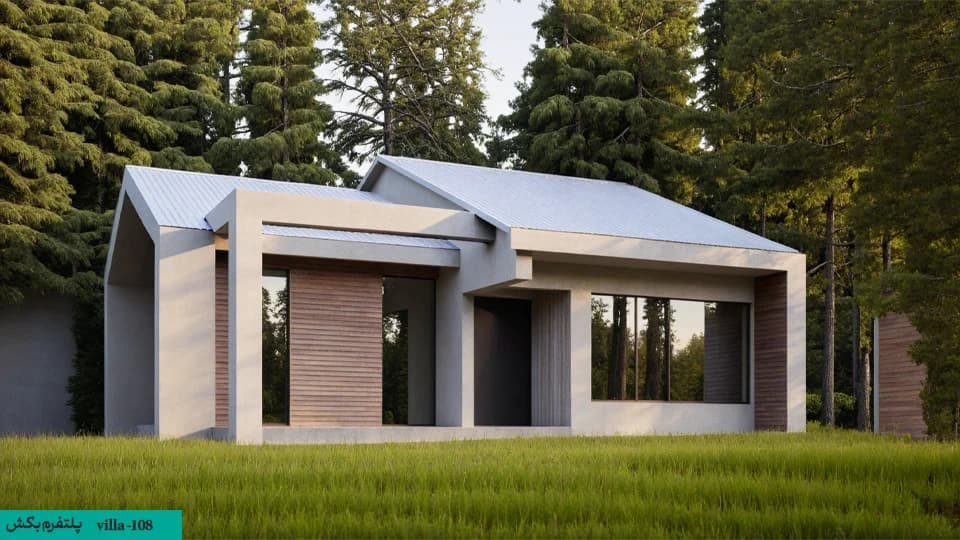 نقشه خانه 100 متری 【10*10】villa-108