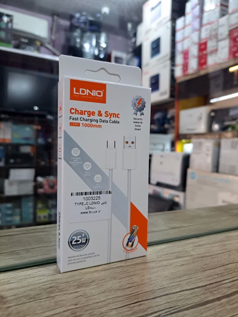 کابل شارژ LDNIO USB TO TYPE-C — تصویر ۳