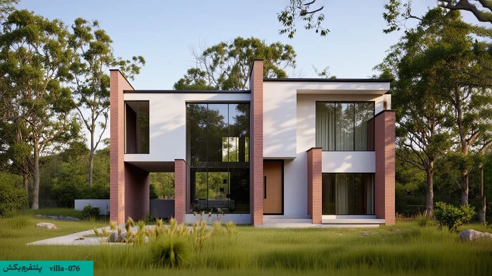 نقشه خانه ویلایی دوبلکس【چهار خواب】villa-76