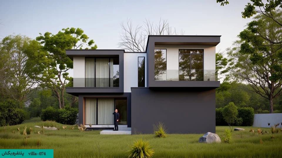 نقشه خانه 260 متری مدرن【ویلا دوبلکس】villa-74