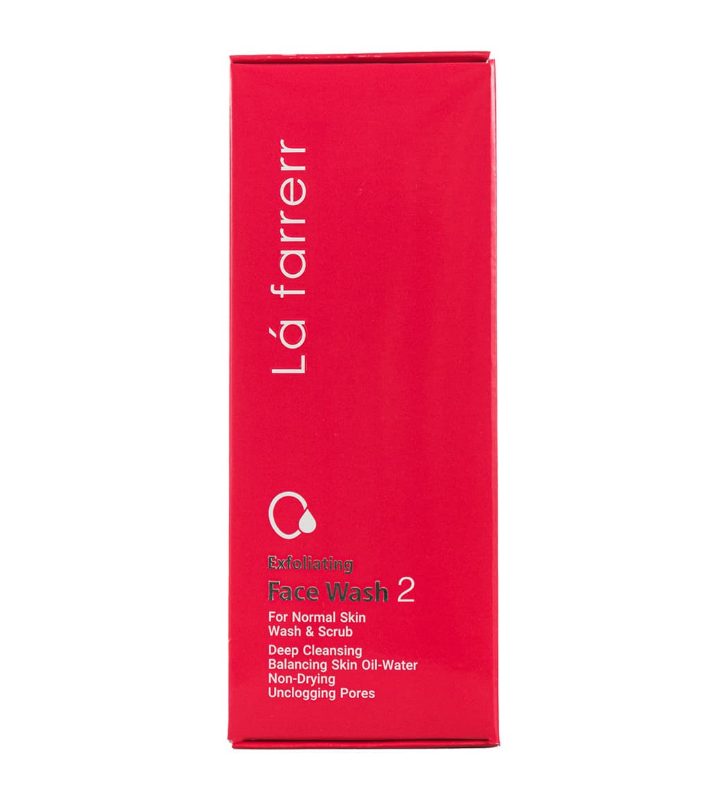 ژل شستشوی لایه بردار صورت پوست معمولی لافارر Lafarrerr Exfoliating Face Wash For Normal Skin — تصویر ۲