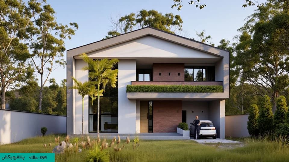 نقشه ویلایی دوبلکس【پنج خواب】villa-095