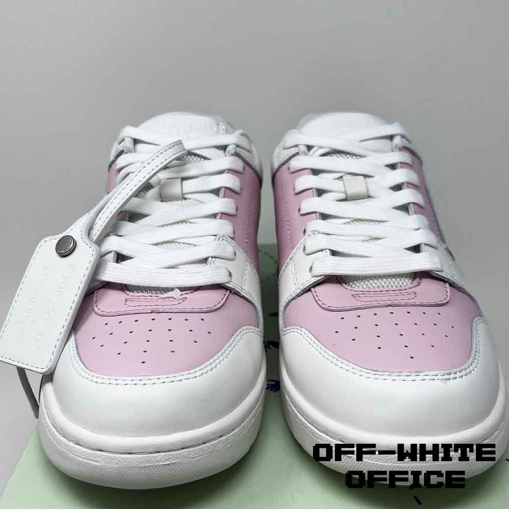 کتونی آف وایت اوت آف آفیس سفید صورتی Off-White Out of Office White Pink — تصویر ۸