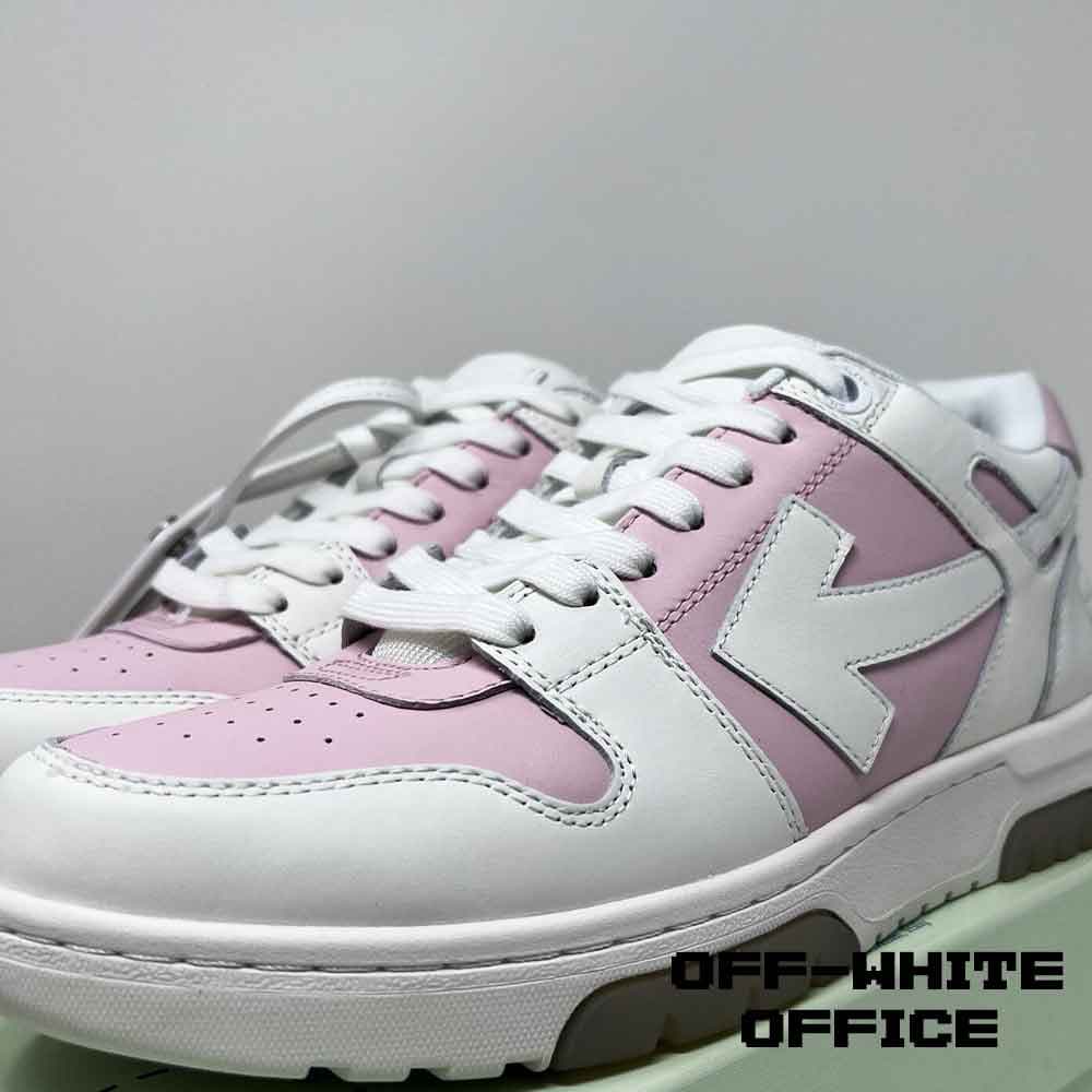 کتونی آف وایت اوت آف آفیس سفید صورتی Off-White Out of Office White Pink — تصویر ۶