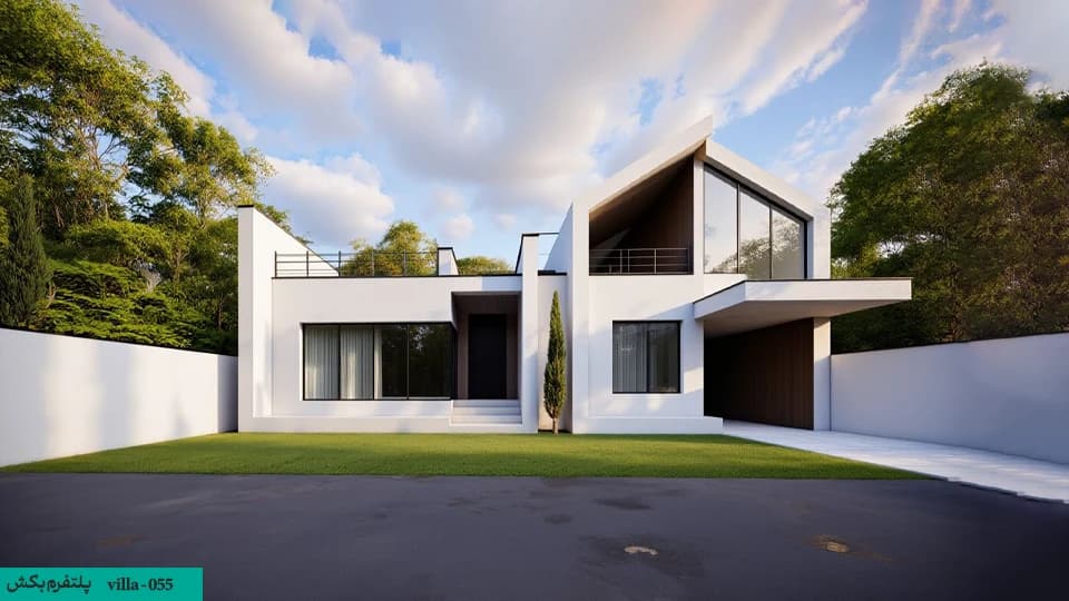پلان ویلایی دوبلکس 250متری【خانه دوبلکس】villa-55