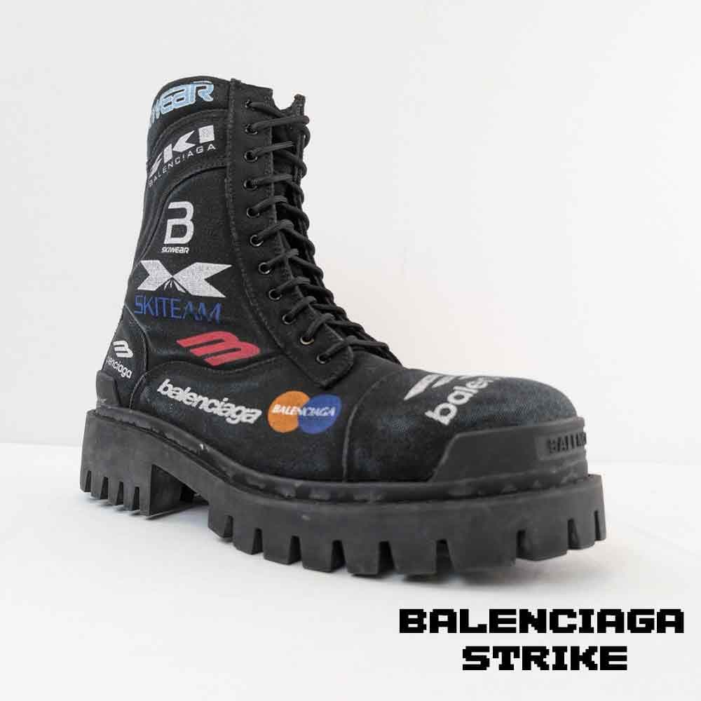 بوت بالنسیاگا استرایک کمبت مشکی Balenciaga Strike Combat Boots — تصویر ۷