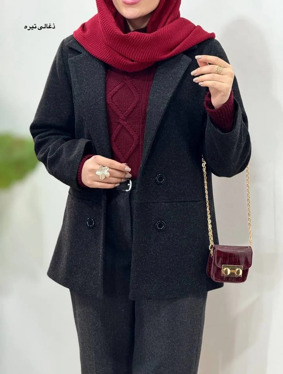 پالتو کتی فوتر آستردار زرین — تصویر ۴