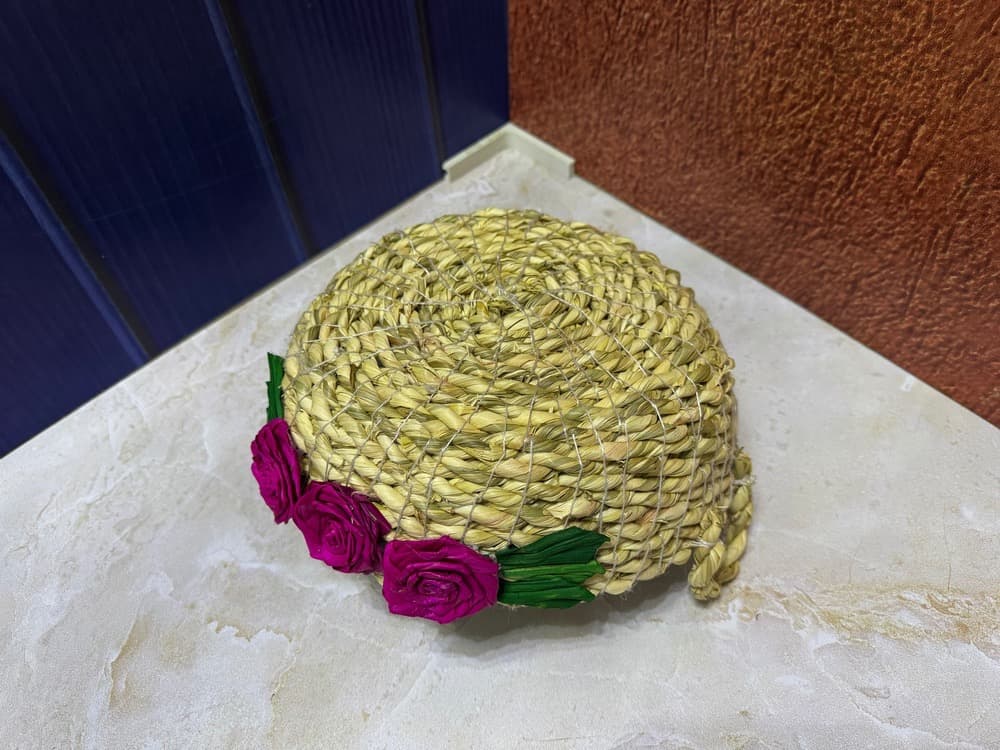 سبد حصیری نان گلدار — تصویر ۲
