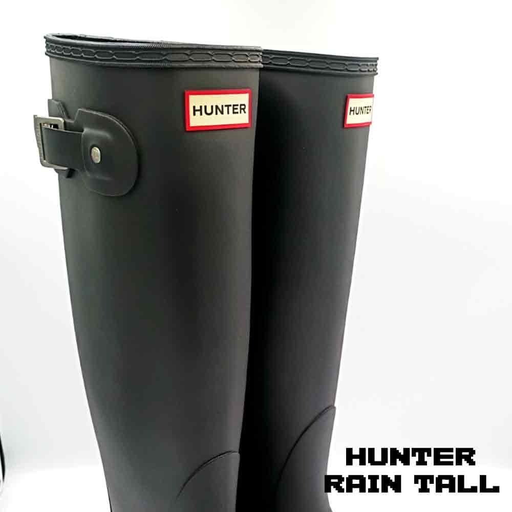 بوت هانتر زنانه ساق بلند مشکی مات Hunter Original Rain Women’s Boots Black — تصویر ۸