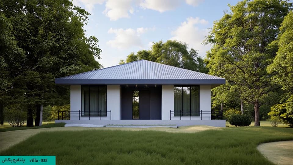 نقشه ویلا فلت 160متری【15×15】villa-035