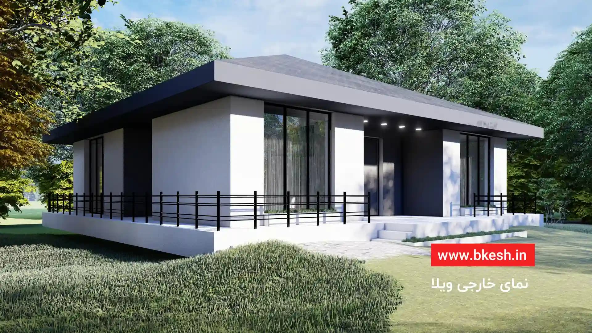 نقشه ویلا فلت 160متری【15×15】villa-035 — تصویر ۲