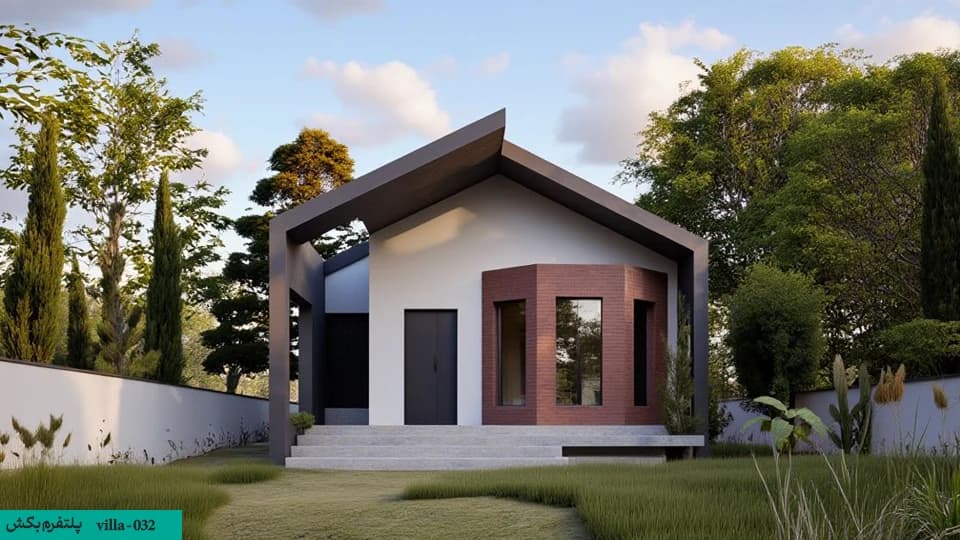 نقشه ویلا فلت 95 متری【فلت مدرن】villa-032