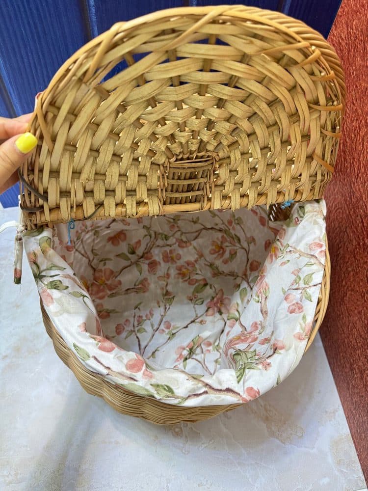 سبد پیک نیک حصیری سایز بزرگ — تصویر ۵