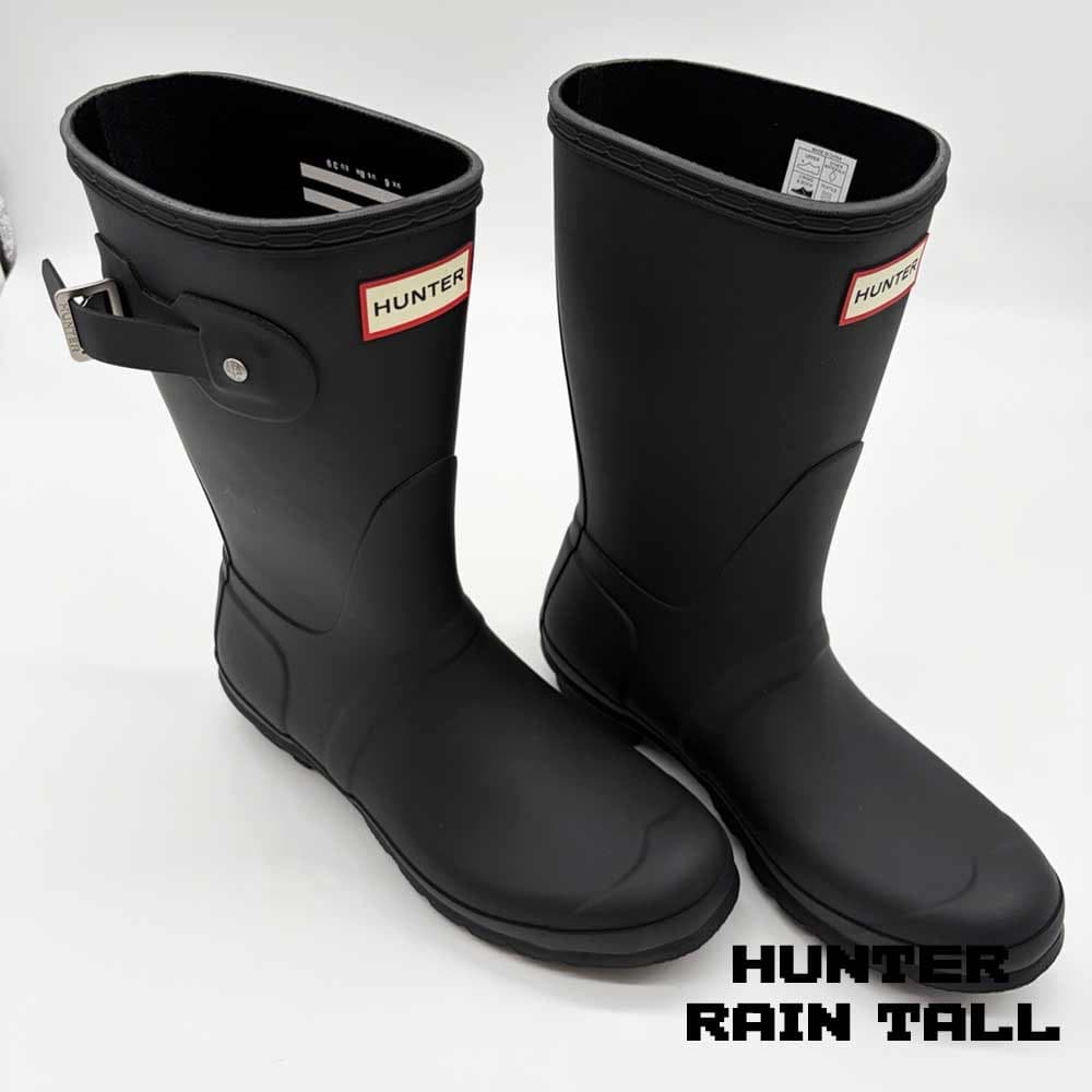 بوت هانتر زنانه ساق کوتاه مشکی مات Hunter Original Rain Women’s Boots Black — تصویر ۷