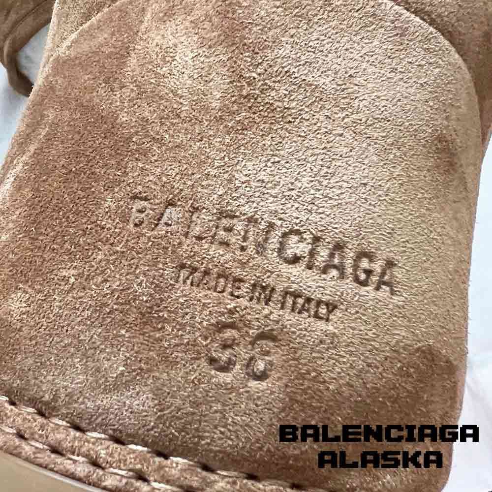 نیم بوت بالنسیاگا آلاسکا جیر قهوه ای Balenciaga Alaska Low Suede Brown — تصویر ۵