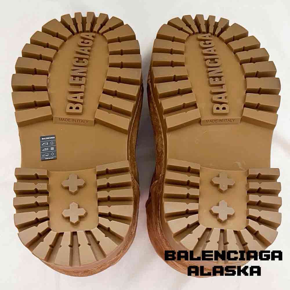 نیم بوت بالنسیاگا آلاسکا جیر قهوه ای Balenciaga Alaska Low Suede Brown — تصویر ۲