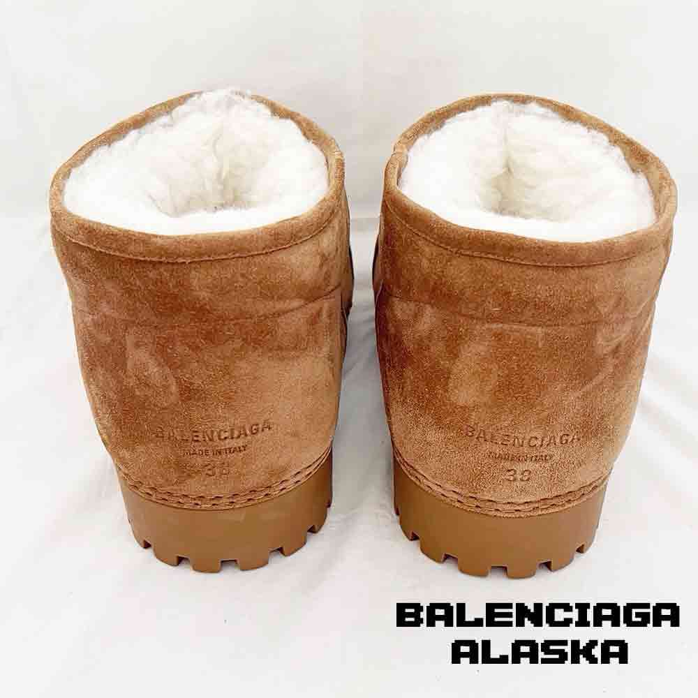 نیم بوت بالنسیاگا آلاسکا جیر قهوه ای Balenciaga Alaska Low Suede Brown — تصویر ۶