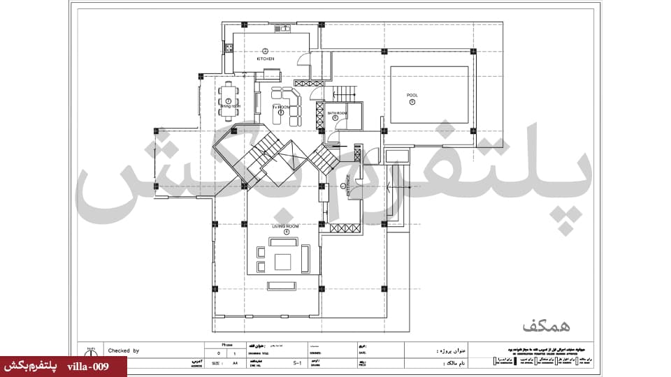 نقشه ویلا دوبلکس【ویلا چهار خوابه】villa-009 — تصویر ۳