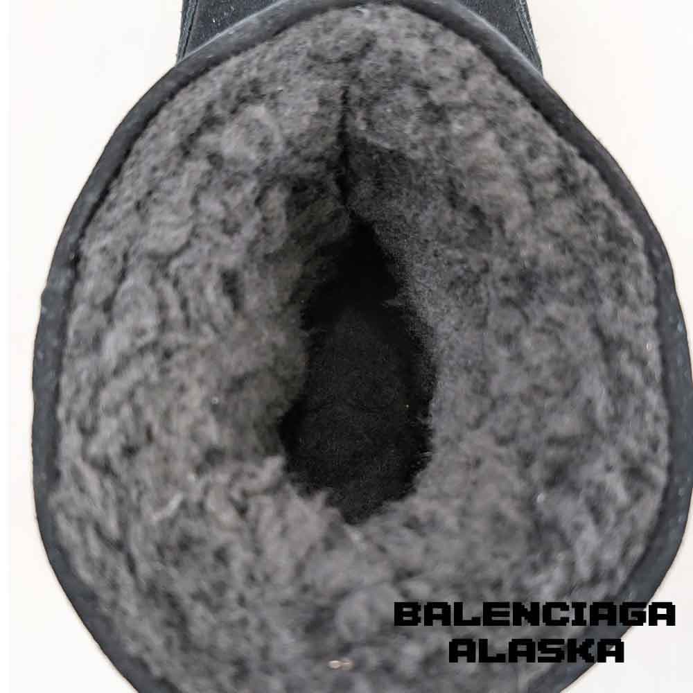 نیم بوت بالنسیاگا آلاسکا جیر مشکی Balenciaga Alaska Low Suede Black — تصویر ۳