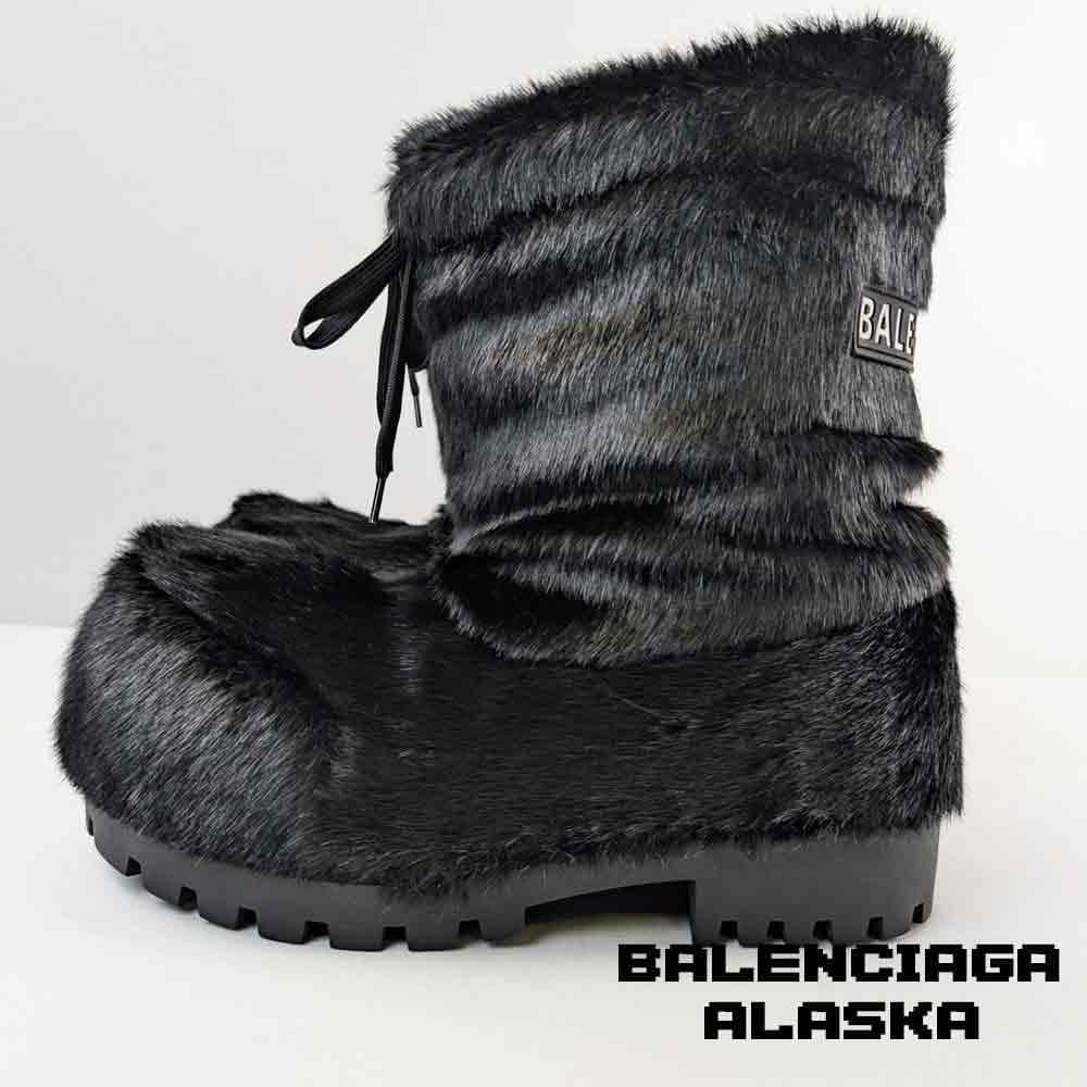 بوت بالنسیاگا آلاسکا برفی مشکی پشمی Balenciaga Alaska Snow Black — تصویر ۸