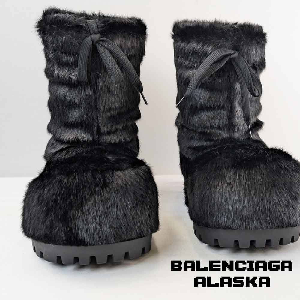 بوت بالنسیاگا آلاسکا برفی مشکی پشمی Balenciaga Alaska Snow Black — تصویر ۶