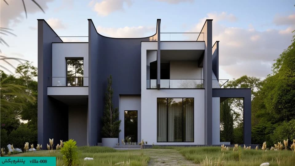 نقشه خانه 300 متری ویلایی【نقشه خانه دوبلکس】villa-008
