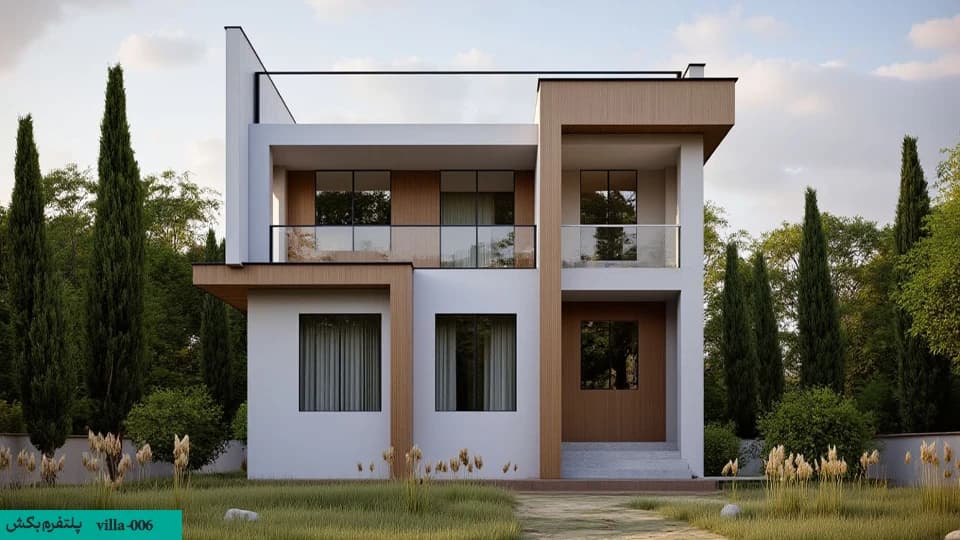 نقشه ساختمان ویلایی【نقشه ساختمان دوبلکس】villa-006