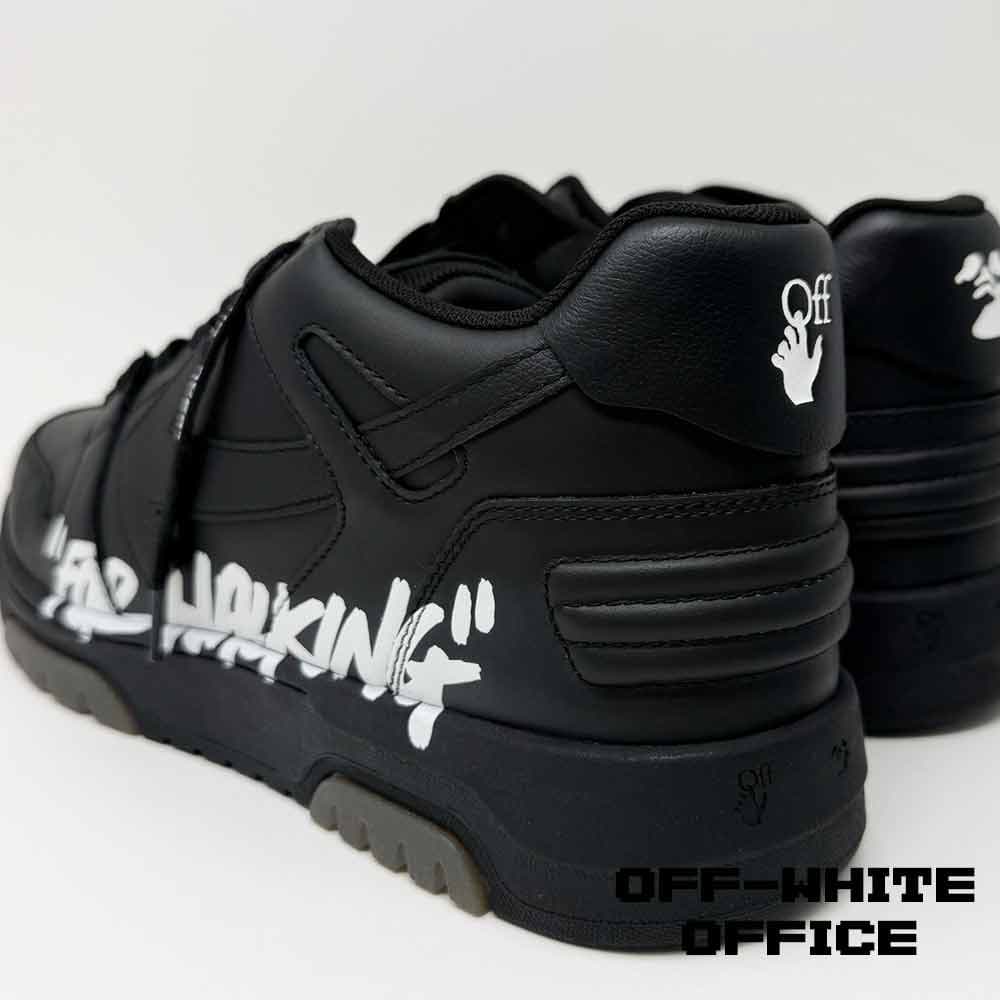 کتونی آف وایت اوت آف آفیس مشکی گرافیتی Off-White Out of Office Graffiti Black — تصویر ۴