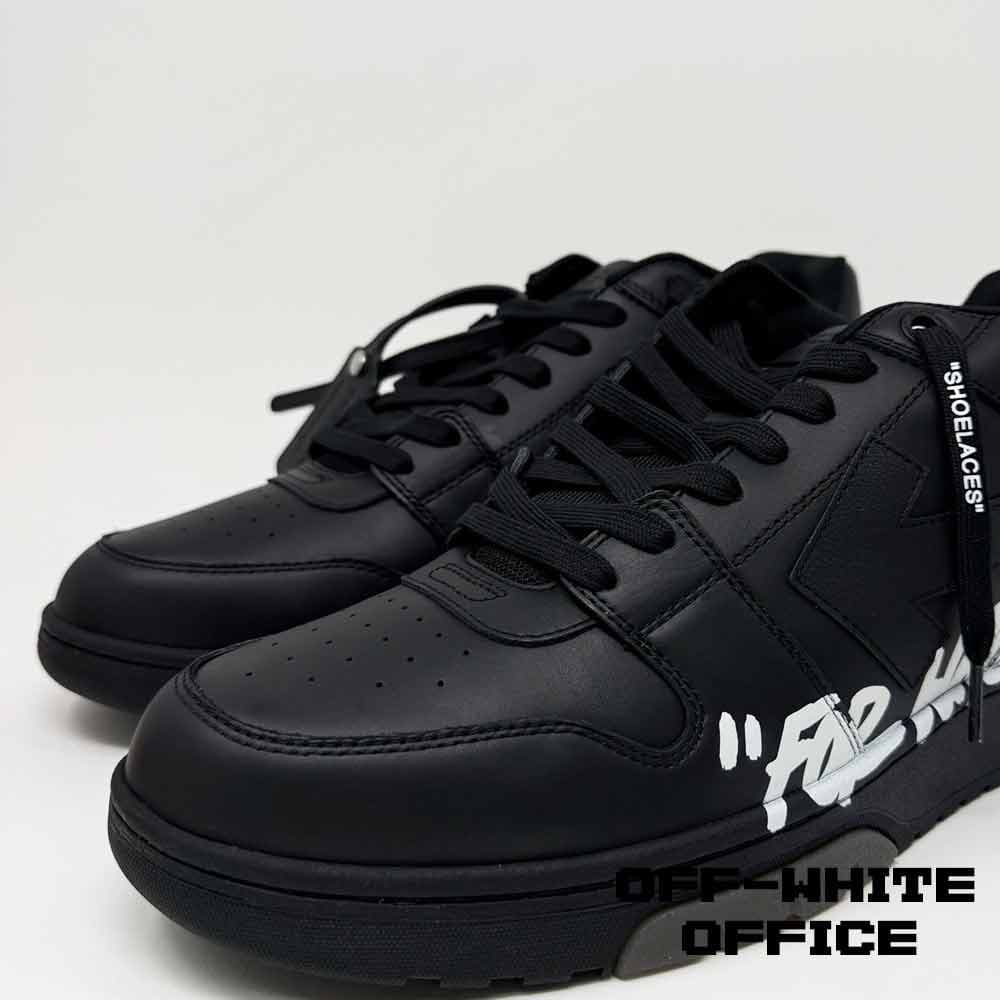 کتونی آف وایت اوت آف آفیس مشکی گرافیتی Off-White Out of Office Graffiti Black — تصویر ۵