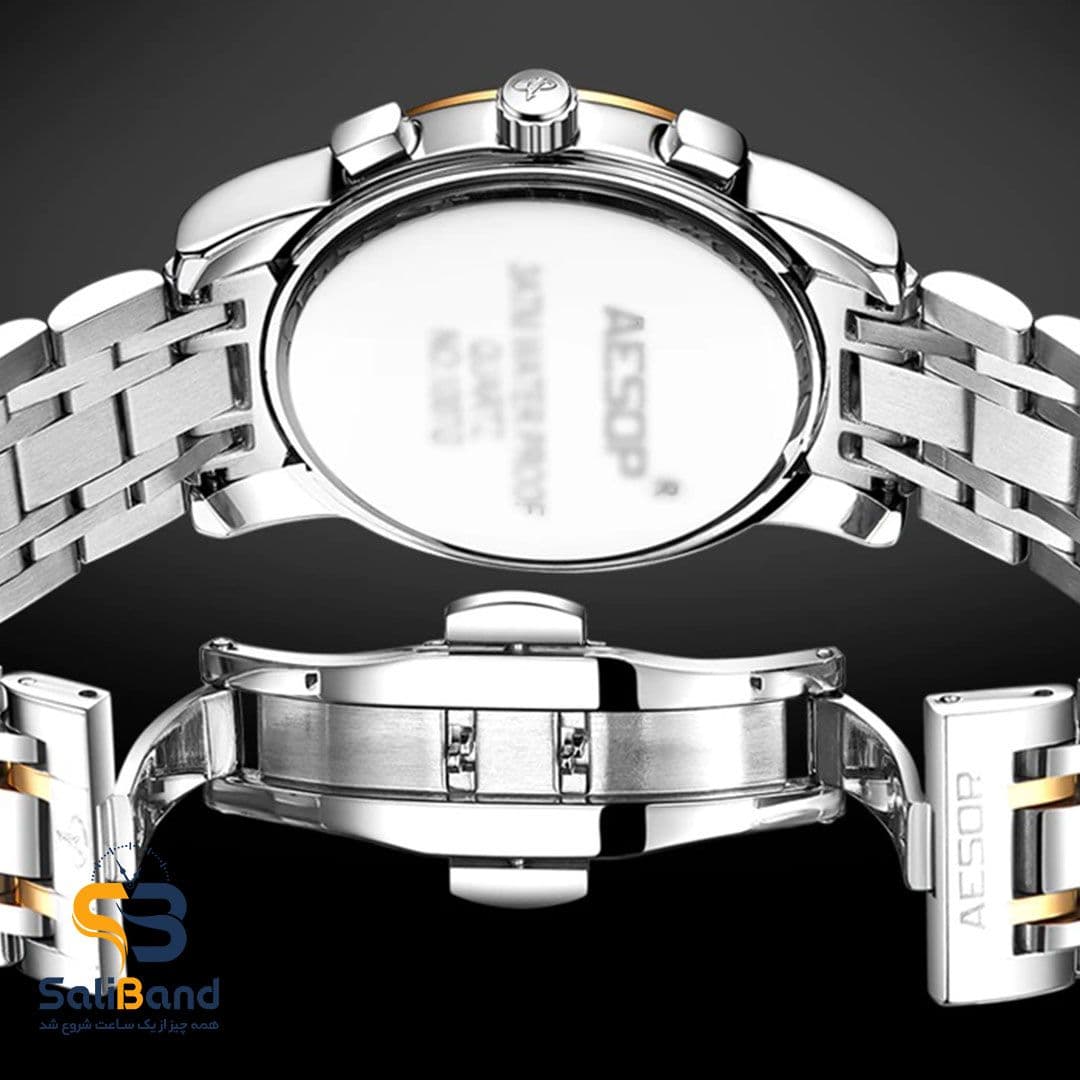 ساعت مردانه بند استیل آزوپ مدل 1080G steel — تصویر ۲