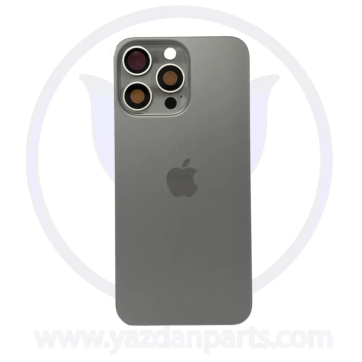 BACK COVER IPHONE 15 PRO TITANIUM WHITE — تصویر ۳