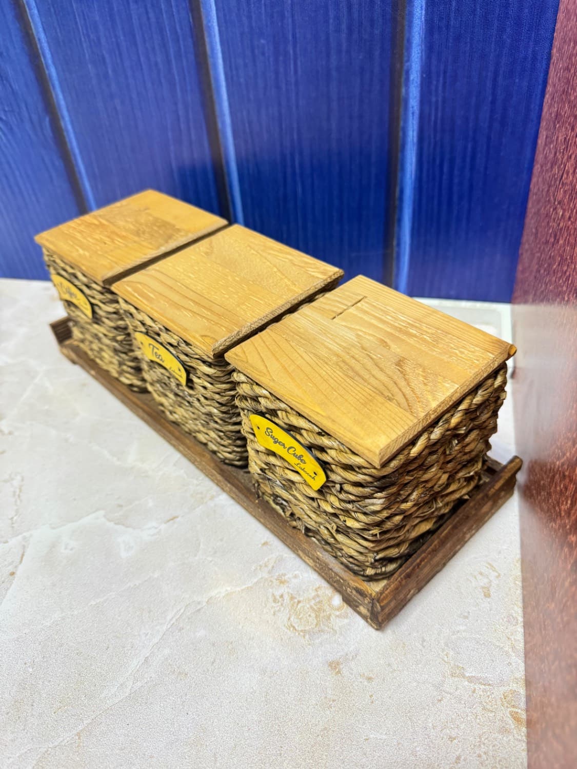 جا ادویه 3 خانه حصیری چوبی — تصویر ۲