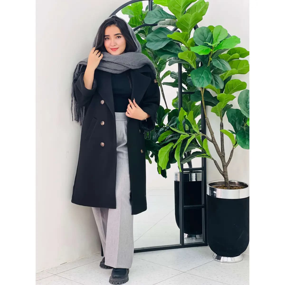 پالتو بلند فوتر زنانه — تصویر ۲