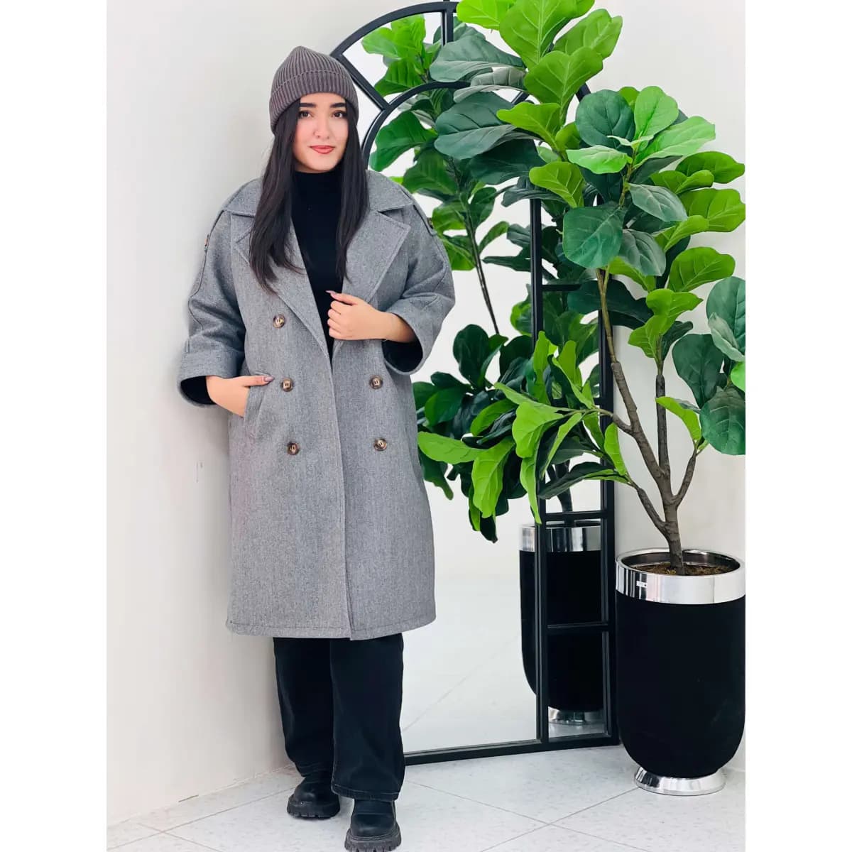 پالتو بلند فوتر زنانه — تصویر ۶