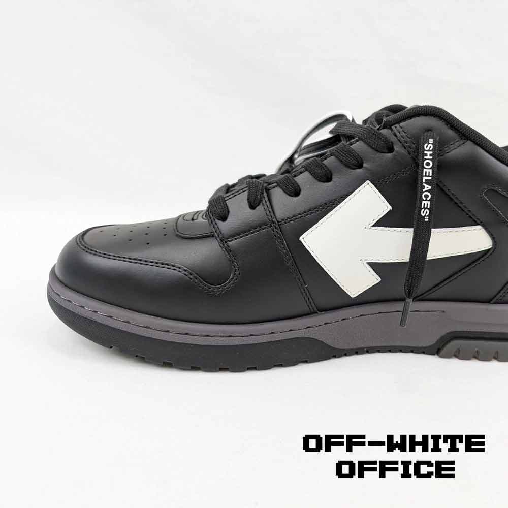 کتونی آفوایت اوت آف آفیس مشکی سفید Off-White Out Of Office Black White — تصویر ۲
