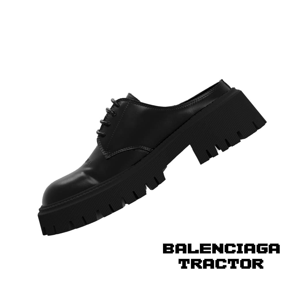 اسلیپر بالنسیاگا تراکتور مشکی Balenciaga Slipper tractor black