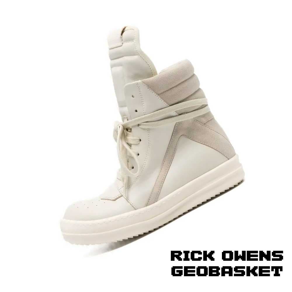 کفش ریک اونز جئو بسکت ساقدار سفید Rick Owens Geobasket White