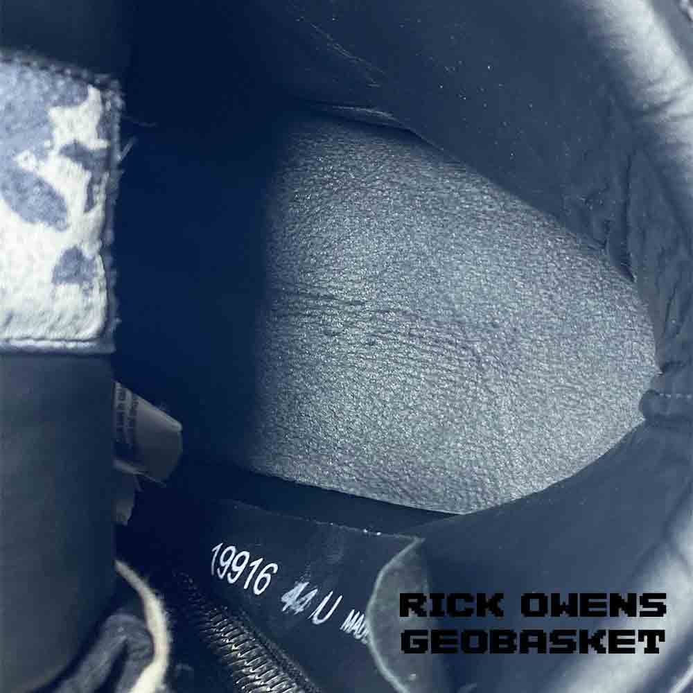کفش ریک اونز جئو بسکت ساقدار مشکی Rick Owens Geobasket Oreo Dunk Black — تصویر ۷