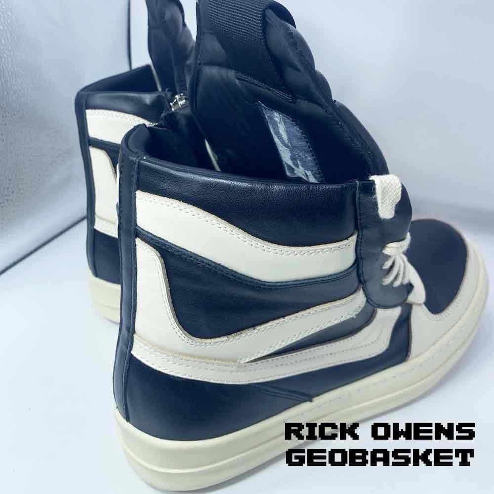 کفش ریک اونز جئو بسکت ساقدار مشکی Rick Owens Geobasket Oreo Dunk Black — تصویر ۲