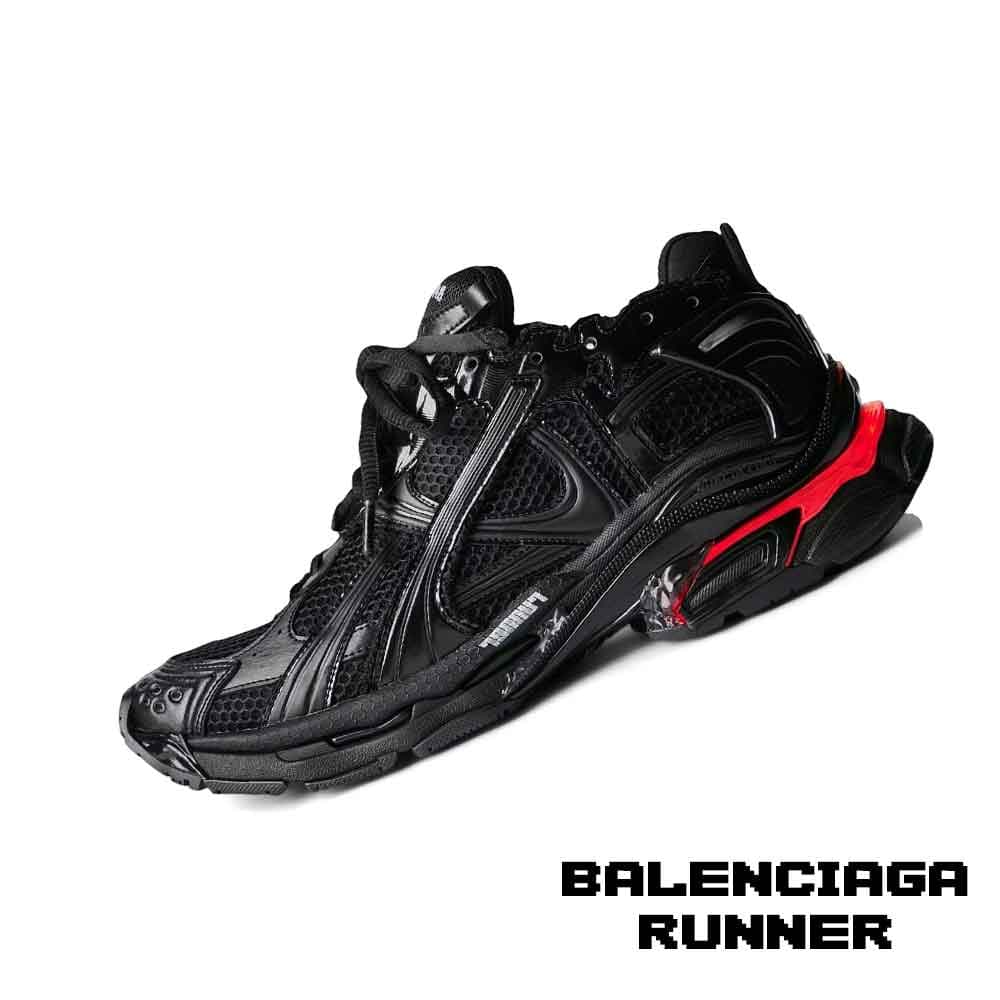 کفش کتونی بالنسیاگا رانر مشکی ال ای دی Balenciaga Runner LED Black