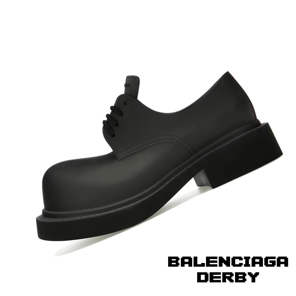 کفش بالنسیگا لوفر دربی مشکی Balenciaga Derby Loafer Black