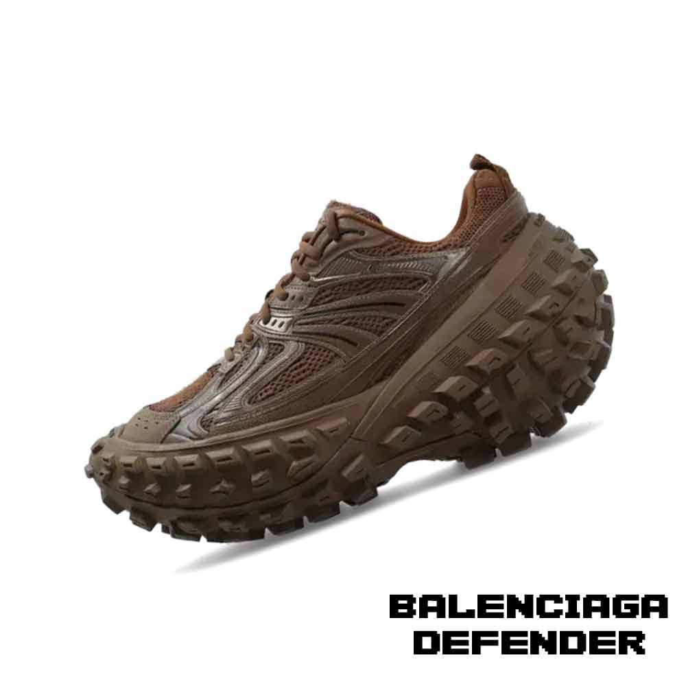 کفش کتونی بالنسیگا دیفندر قهوه ای Balenciaga Defender Brown