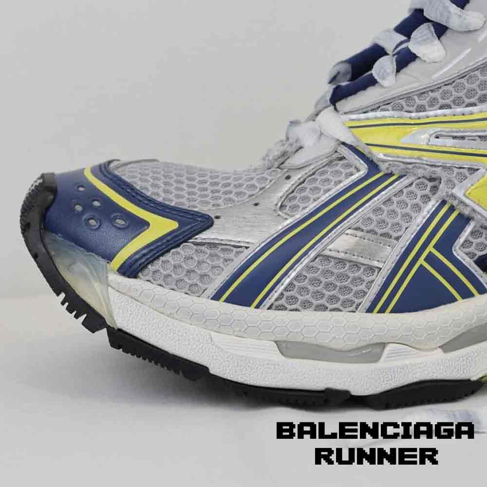 کفش کتونی بالنسیاگا رانر آبی زرد سفید Balenciaga Runner Blue Yellow White — تصویر ۶