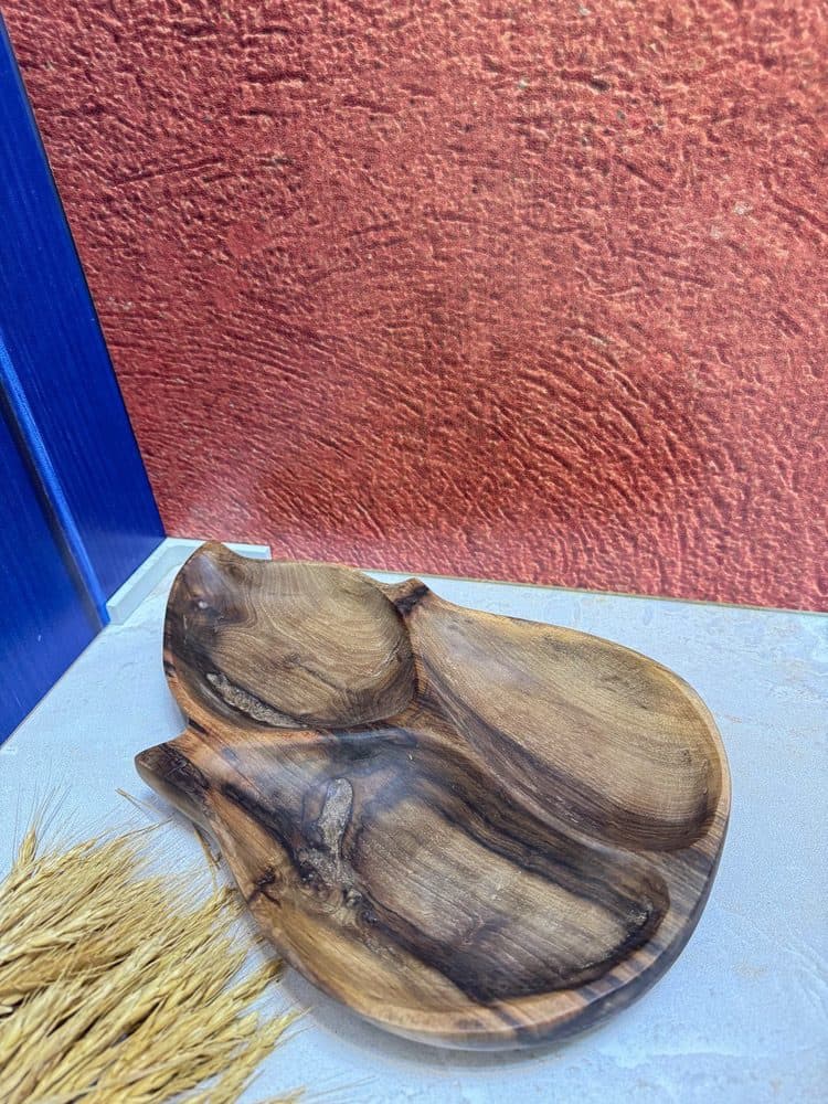 اردو خوری طرح برگ با چوب گردو — تصویر ۳