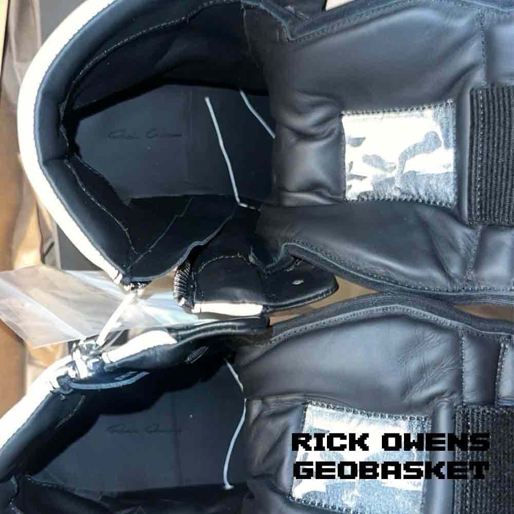 کفش ریک اونز جئوباسکت مشکی Rick Owens Geobasket Black — تصویر ۸